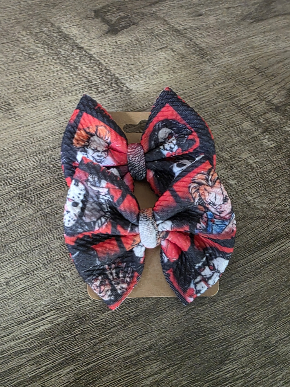 Set Of Horror Themed Character Bows- Hair Clips